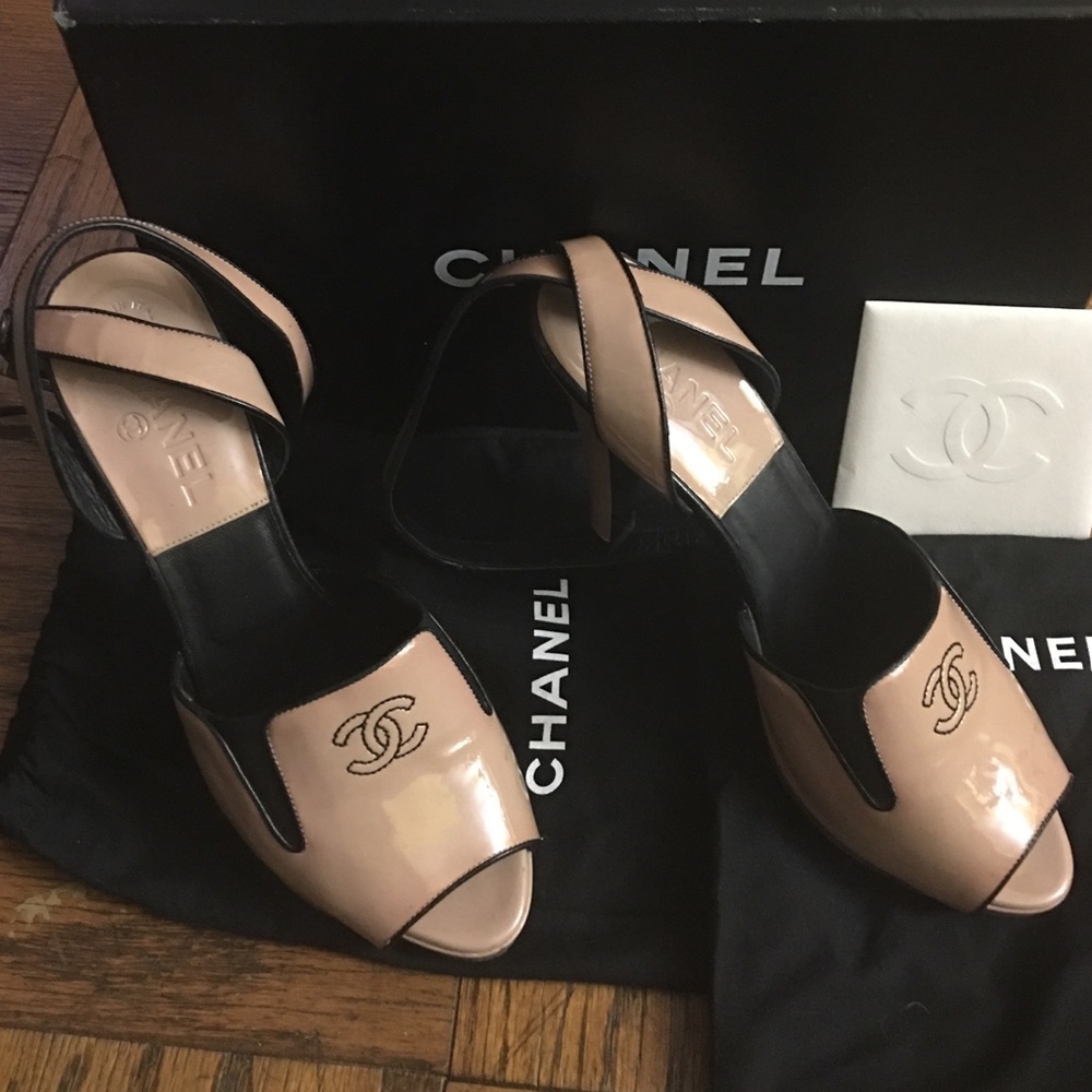 Chanel open toe sandals